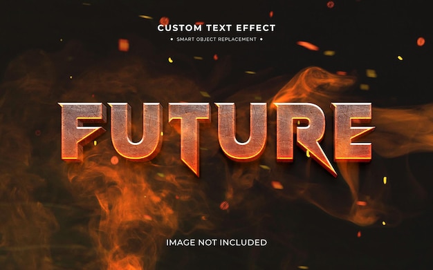 Free PSD action video game 3d text style effect