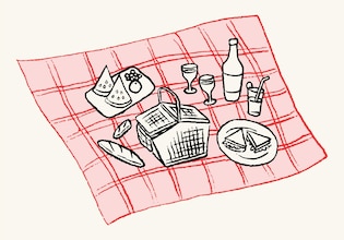 picnic drawings