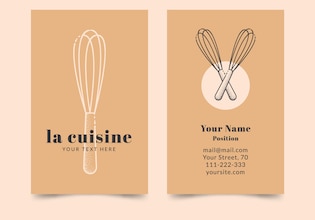 business cards cook