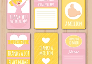 Baby shower thank you cards
