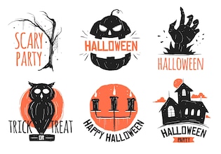 Halloween logos