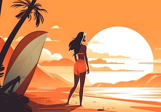 Surf illustrations