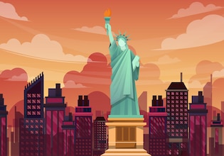 Statue of Liberty illustrations