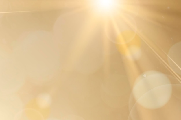Free PSD natural light lens flare psd on gold background sun ray effect