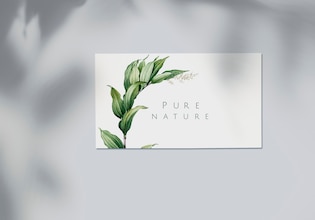 business card floral