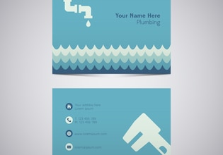 business cards plumber