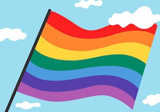 Pride flag vectors