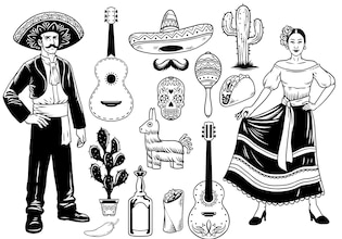 mariachi drawings