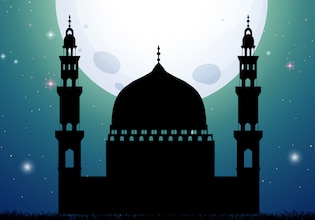 Mosque silhouettes