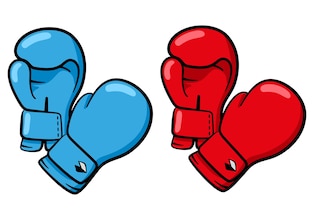 Cartoon boxing gloves